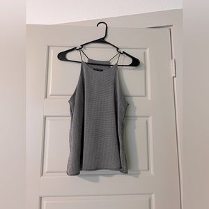 Women’s dark blue and white striped tank top